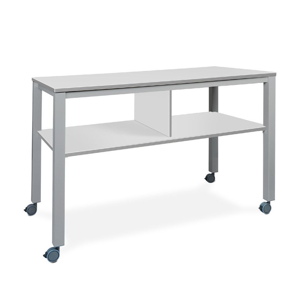 Mesa Executive 2 Niveles 160 x 80 Aluminio/Gris