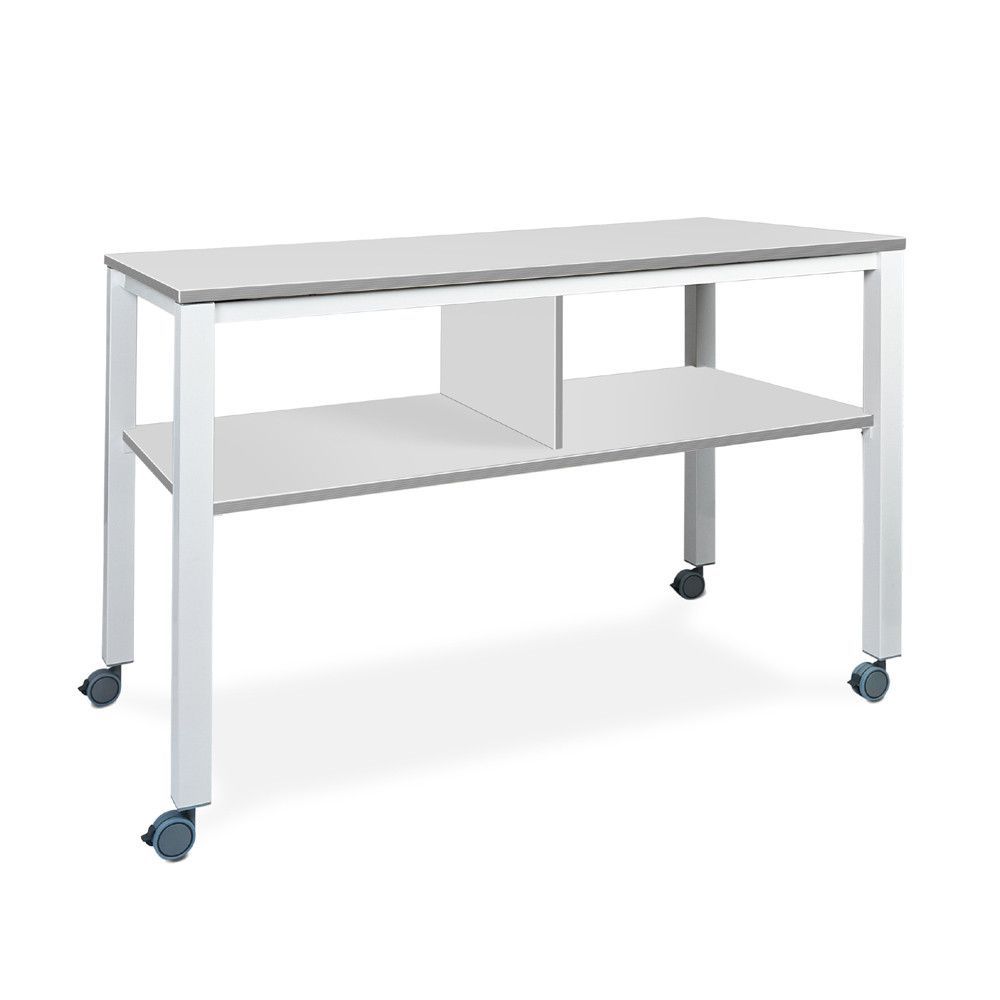 Mesa Executive 2 Niveles 160 x 80 Blanco/Gris