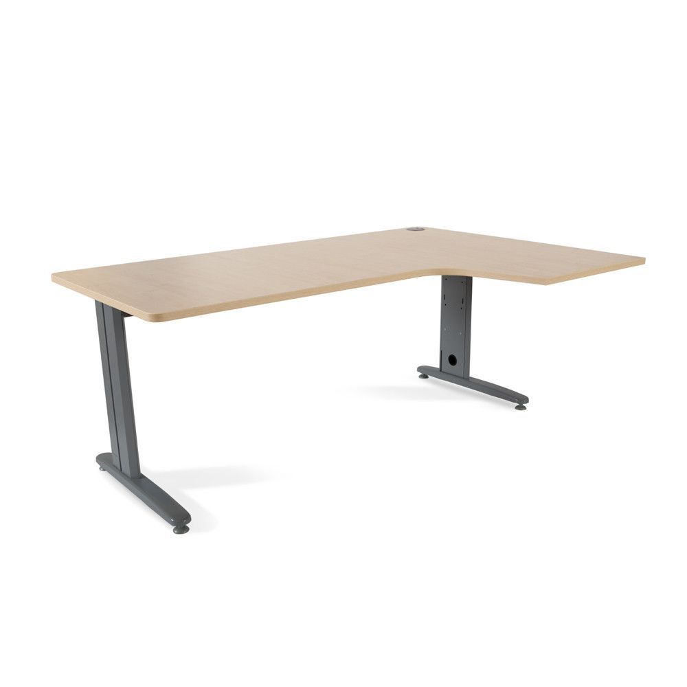 Mesa Metal Ajustable L Derecha 180 x 120 Antracita/Haya