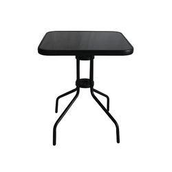 Mesa Metal/Vidrio Bistró Cuadrada