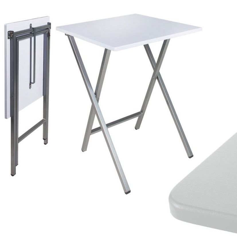 Mesa Plegable 48X48X65 Cm.Blanca