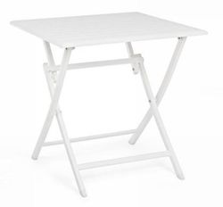 Mesa Plegable Elin 70x70 de Color Bianco
