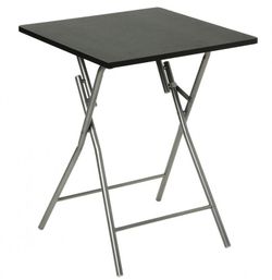 Mesa Plegable Negra 60x60x75cm