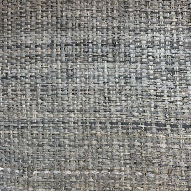 Metro lineal de Tejido de rafia Trama ancha color Gris ancho 120 cm.