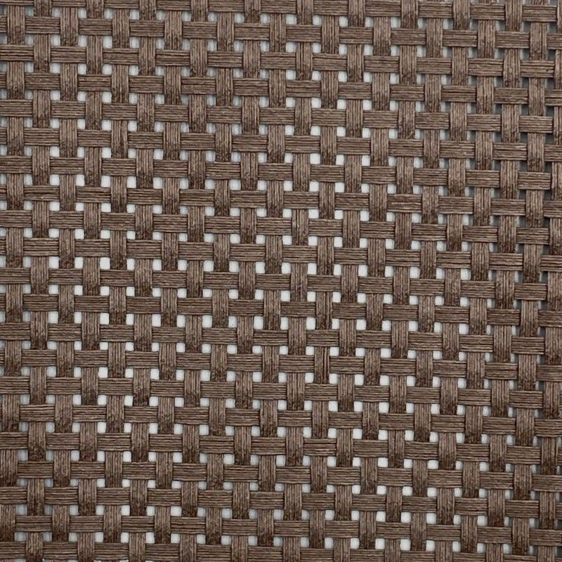 Metro lineal Tejido de Paja de algodón RED Marrón ancho 140 cm