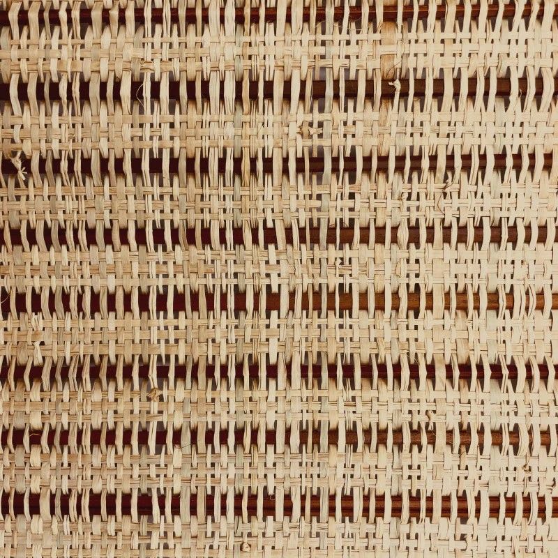 Metro lineal Tejido de Palma con Varillas de Buri marrón 91 cm