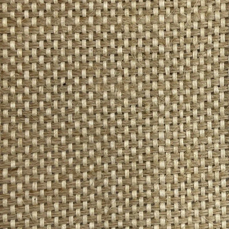 Metro lineal Tejido de yute y paja de algodón reciclado 160 cm