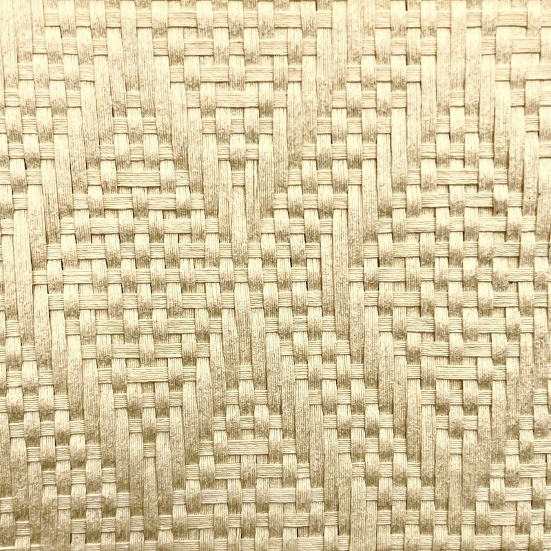 Metro lineal Tejido paja de algodón Rombos natural 160 cm