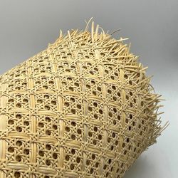 Metro lineal tejido rejilla de ratan entrelazada ancho 60,96 cm