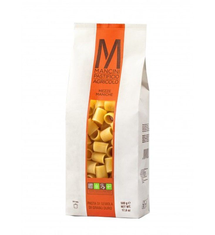 Mezze maniche pasta mancini 500 grs