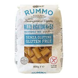 Mezzi rigatone pasta sin gluten rummo 400 grs