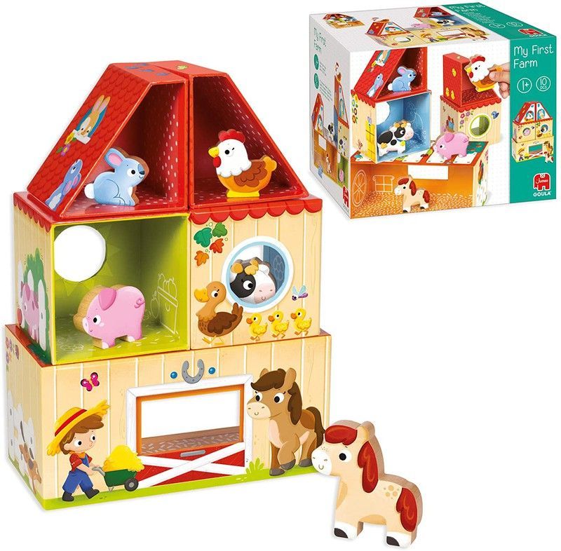 MI PRIMERA GRANJA ANIMALES  MADERA.