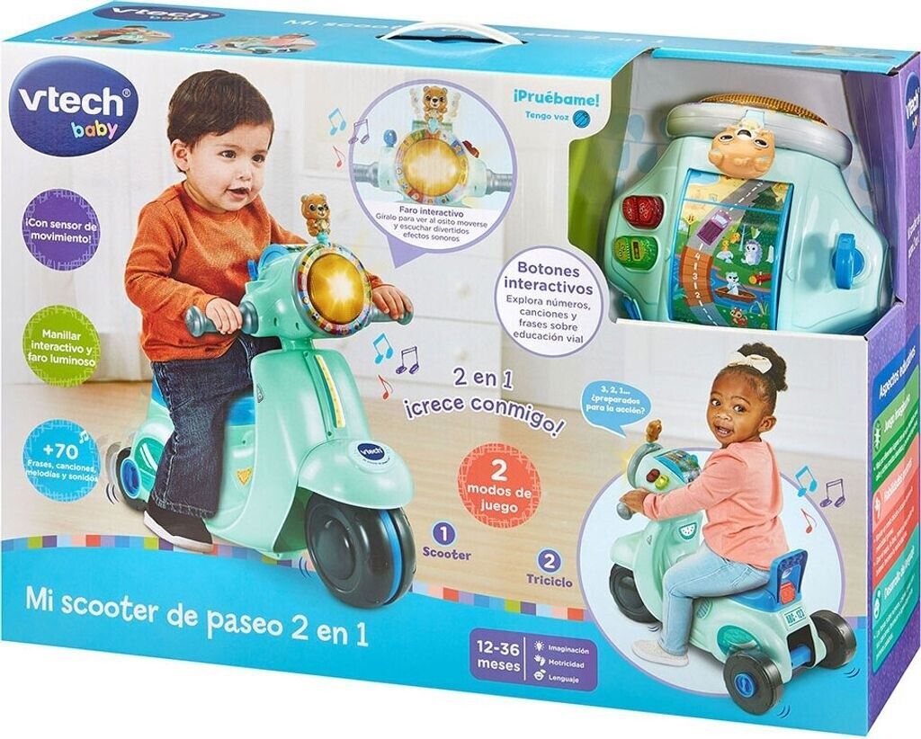 Mi Scooter De Paseo 2 En 1 Azul - Vtech