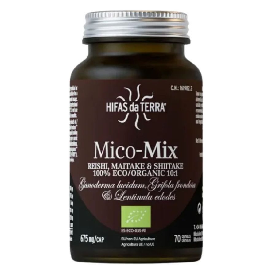 Mico Mix Reishi+Maitake+Shiitake 70 Cápsulas Hifas Da Terra