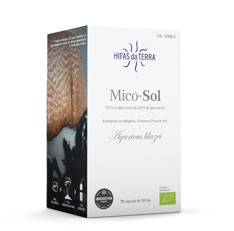 Mico Sol Extracto Champiñon De Sol 70 Cápsulas Hifas Da Terra