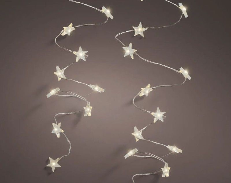 Micro LED Stinglights Steady Bo Interior 295CM Plata/Blanco Cálido