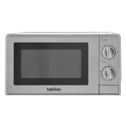 Microondas 20l 700w Mecánico Cromado Habitex