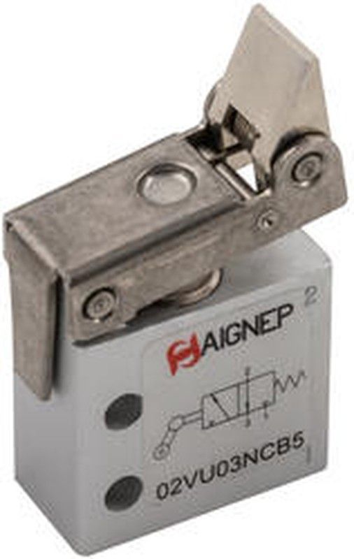 Microvalvula Tubo 4, 3/2 De Rodillo Monoestable Norm. Cerrada