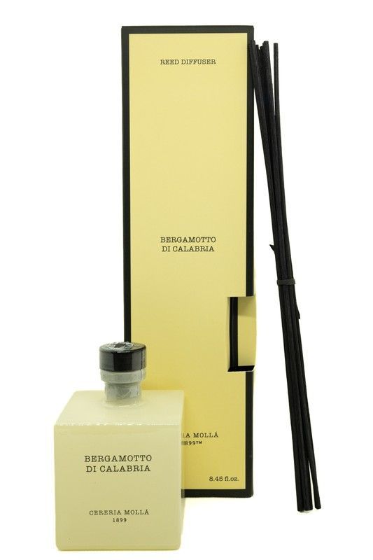 Mikado ambientador de 250ml. Bergamotto di Calabria. Colección Boutique CERERIA MOLLA 1899.