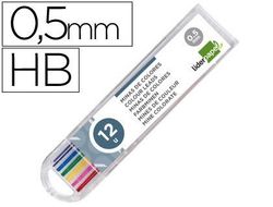 Minas Liderpapel Colores Surtidos de 0.5Mm Estuche de 12 Minas