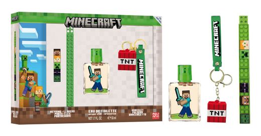 Minecraft Estuche Col.50V+Pulsera+Llaver