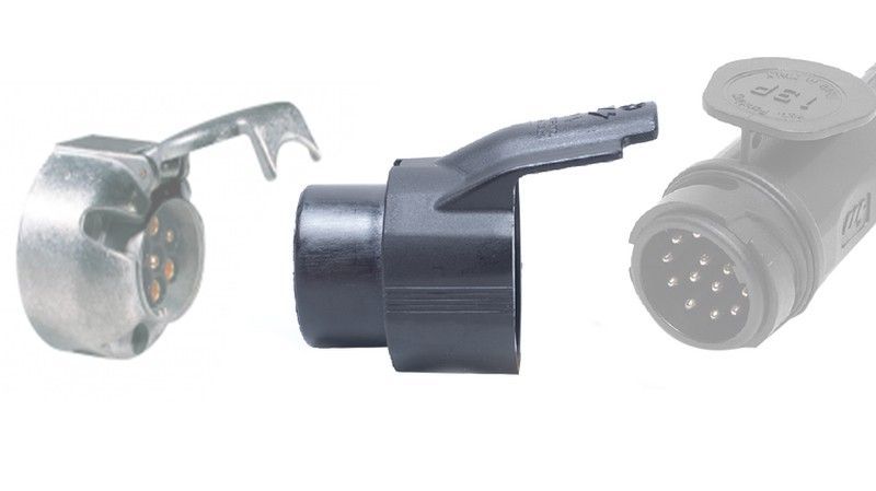 Mini adaptador macho 7 polos a base 13 polos