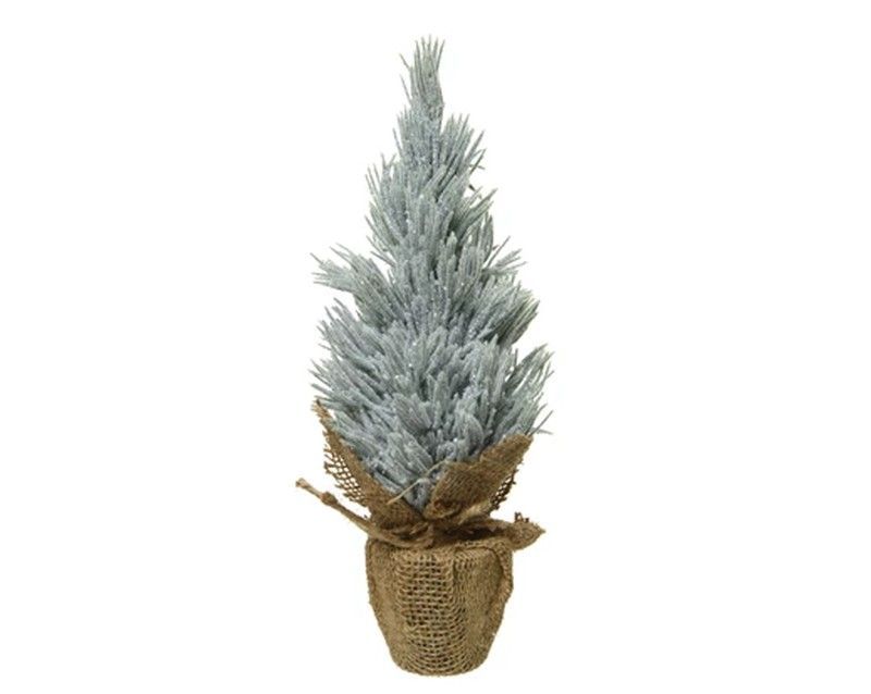 Mini árbol esmerilado interior dia12.00-H30.00cm color Green/white