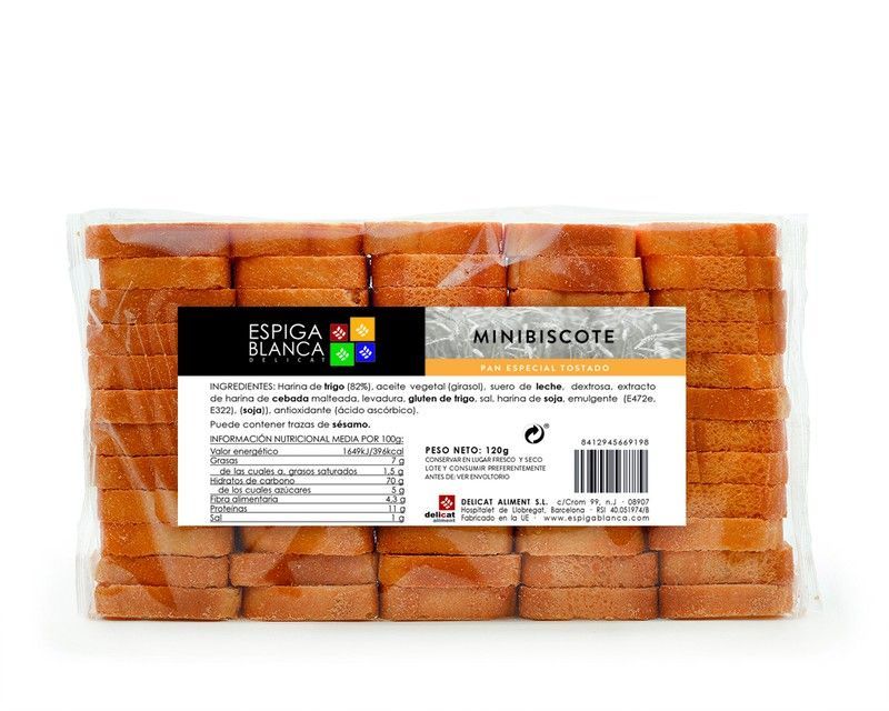 Mini biscotes 120 grs