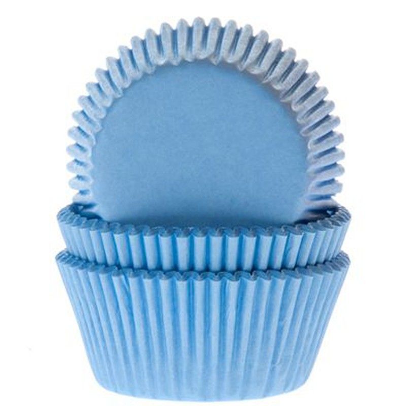 Mini cápsula cupcake azul cielo 60 uds house of marie