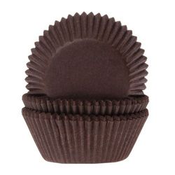 Mini cápsula cupcake marrón 60 uds house of marie