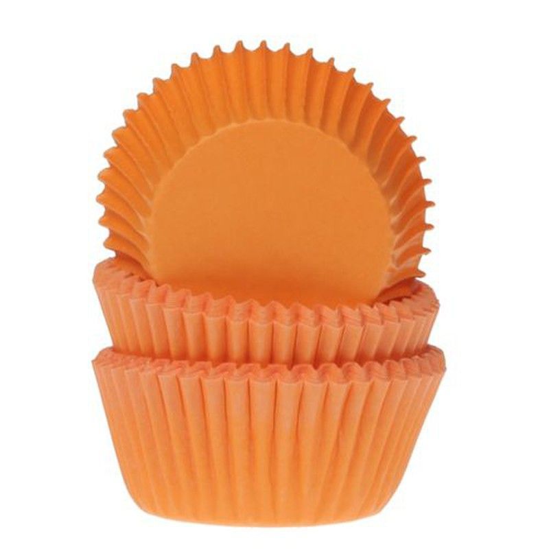 Mini cápsula cupcake naranja 60 uds house of marie