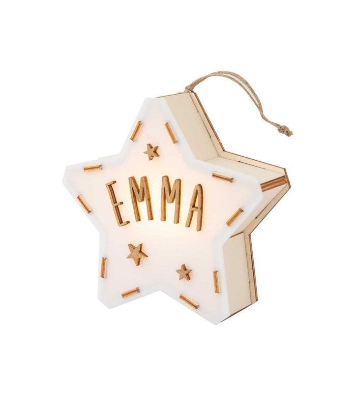 Mini estrella luminosa personalizable