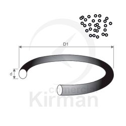 Mini Juntas Caucho 249702 Corona Relojes Impermeables 100ud