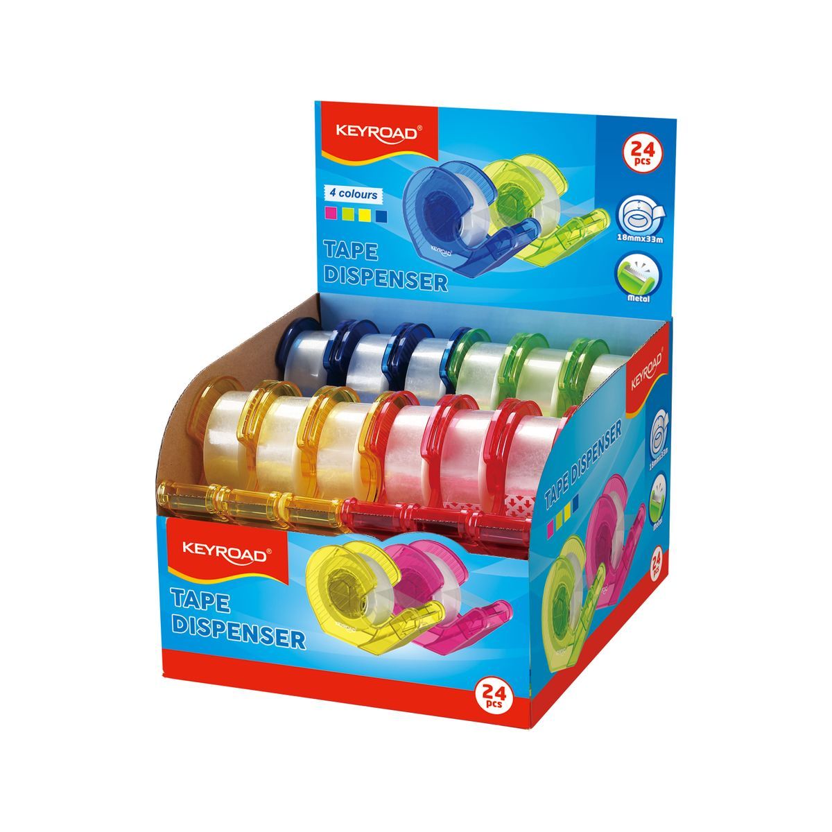 Mini Portarrollos + Cinta 33m x 18 mm.