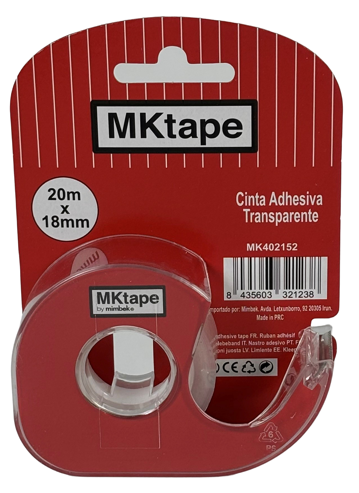 Mini Portarrollos con Cinta Transparente