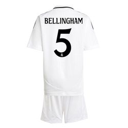 Miniconjunto primera equipación Bellingham 5 Real Madrid 24/25 Oficial Adidas Baby