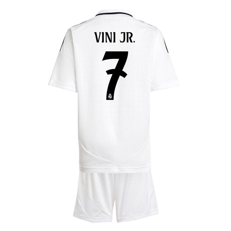 Miniconjunto primera equipación Vinicius 7 Real Madrid 24/25 Oficial Adidas Baby