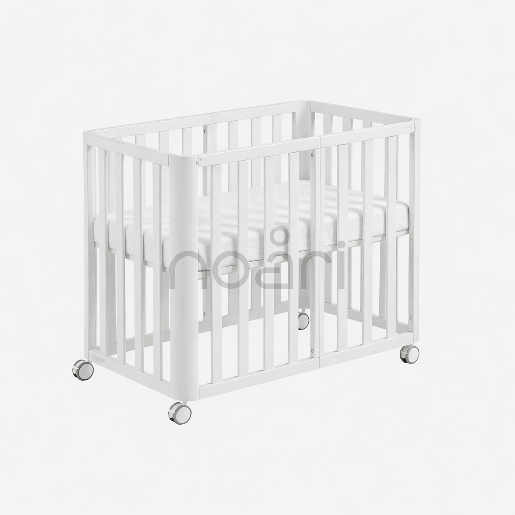 Minicuna DOCO Sleeping PLUS++ Blanco (Estructura con colchón 90x50 incluido)