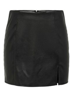 Minifalda polipiel Only Black