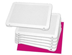 MINILAND EDUCATIONAL Pegs 6 unidades  placa 31x21mm color blanco