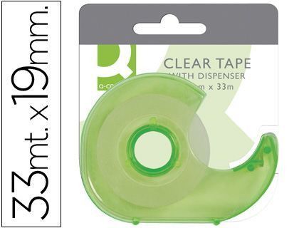 Miniportarrollo Q-Connect para Cinta de 33 Mt X 19 Mm
