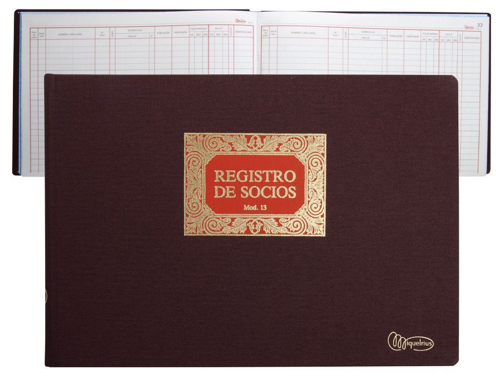 Miquel rius Libro socios Fº Apaisado 5013