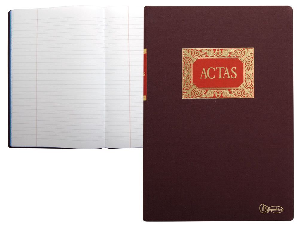 MiquelRrius Libro Actas Fº Natural, 100 hojas Ref. 4013