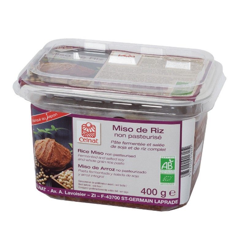 Miso Arroz No Pasteurizado Bio 400gr Celnat