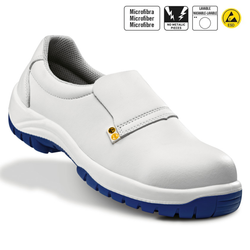 Mocasín de seguridad blanco