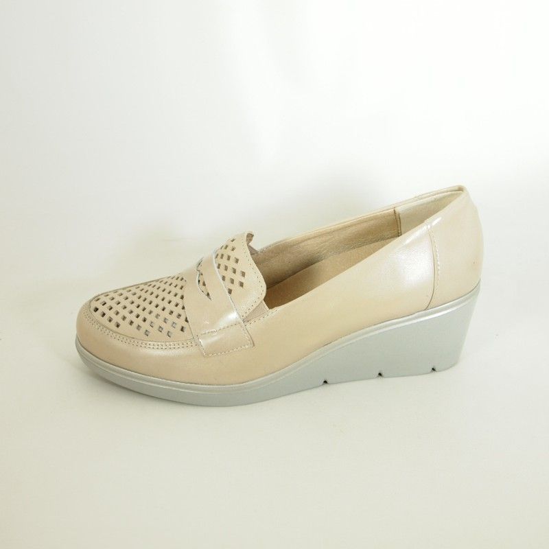 Mocasines Pitillos 5023 Crema-Piedra