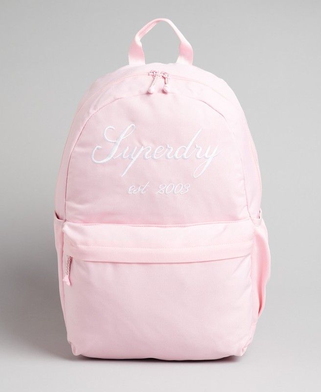 Mochila básica con letras branding Superdry Coral