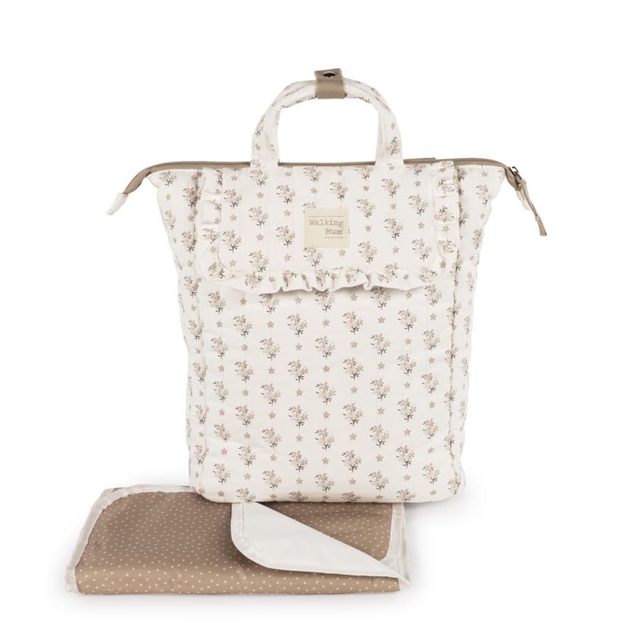 Mochila Botton Flores de Walking Mum