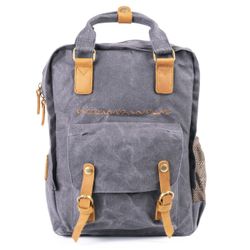 Mochila Canvas Gris