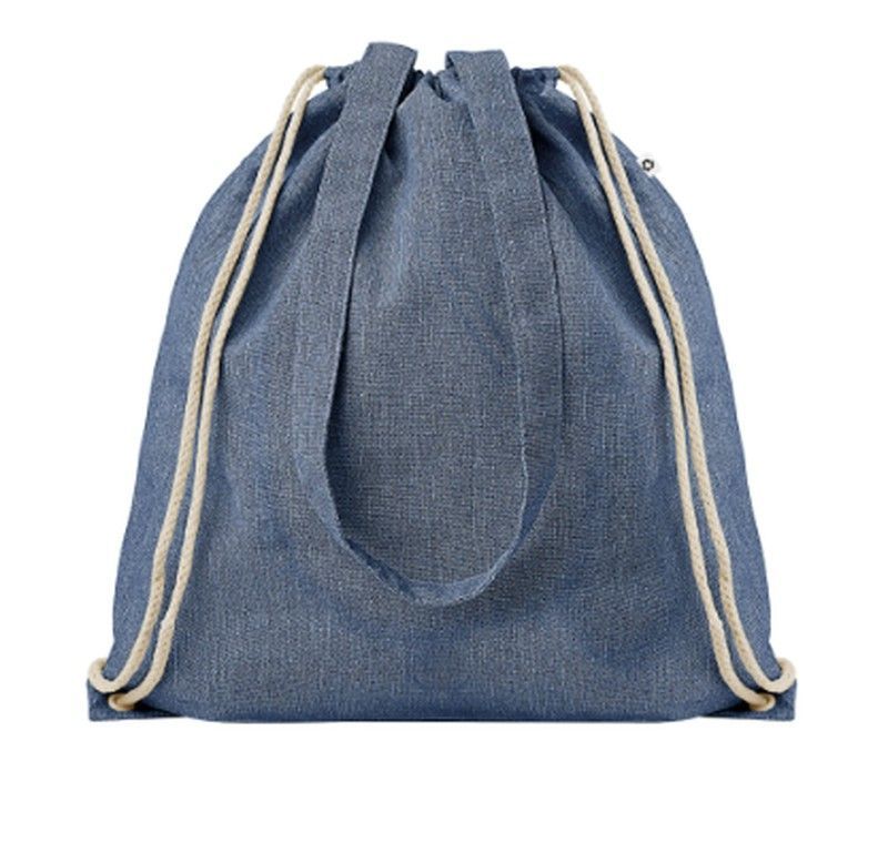 Mochila con cordones y asas varios colores